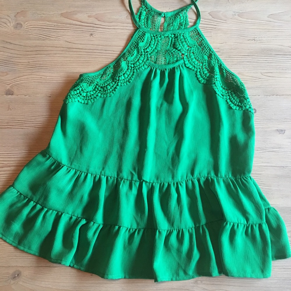 Green blouse